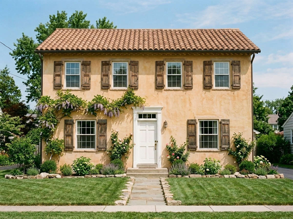 Прованс стиль фасада