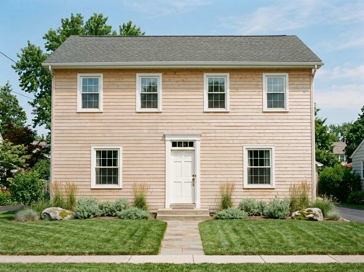 Скандинавский стиль фасада