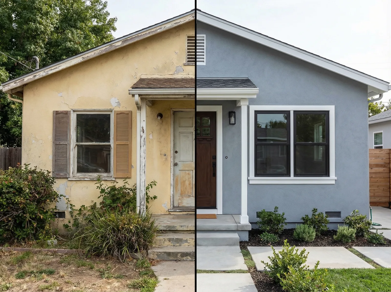 Подбор цвета фасада дома с нейросетью AI Facade