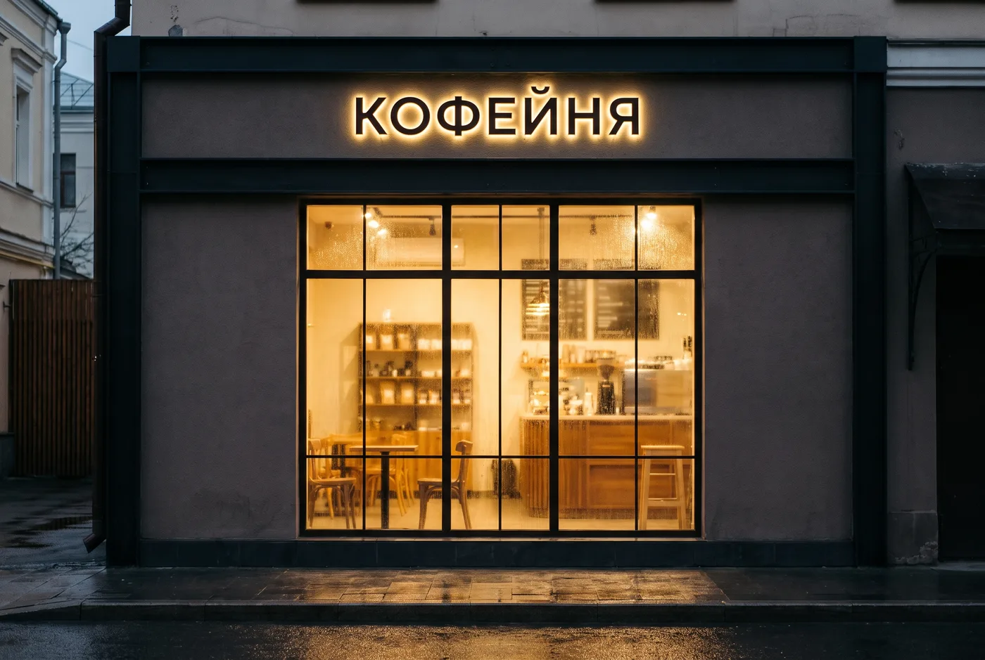 Дневной и вечерний вид сразу