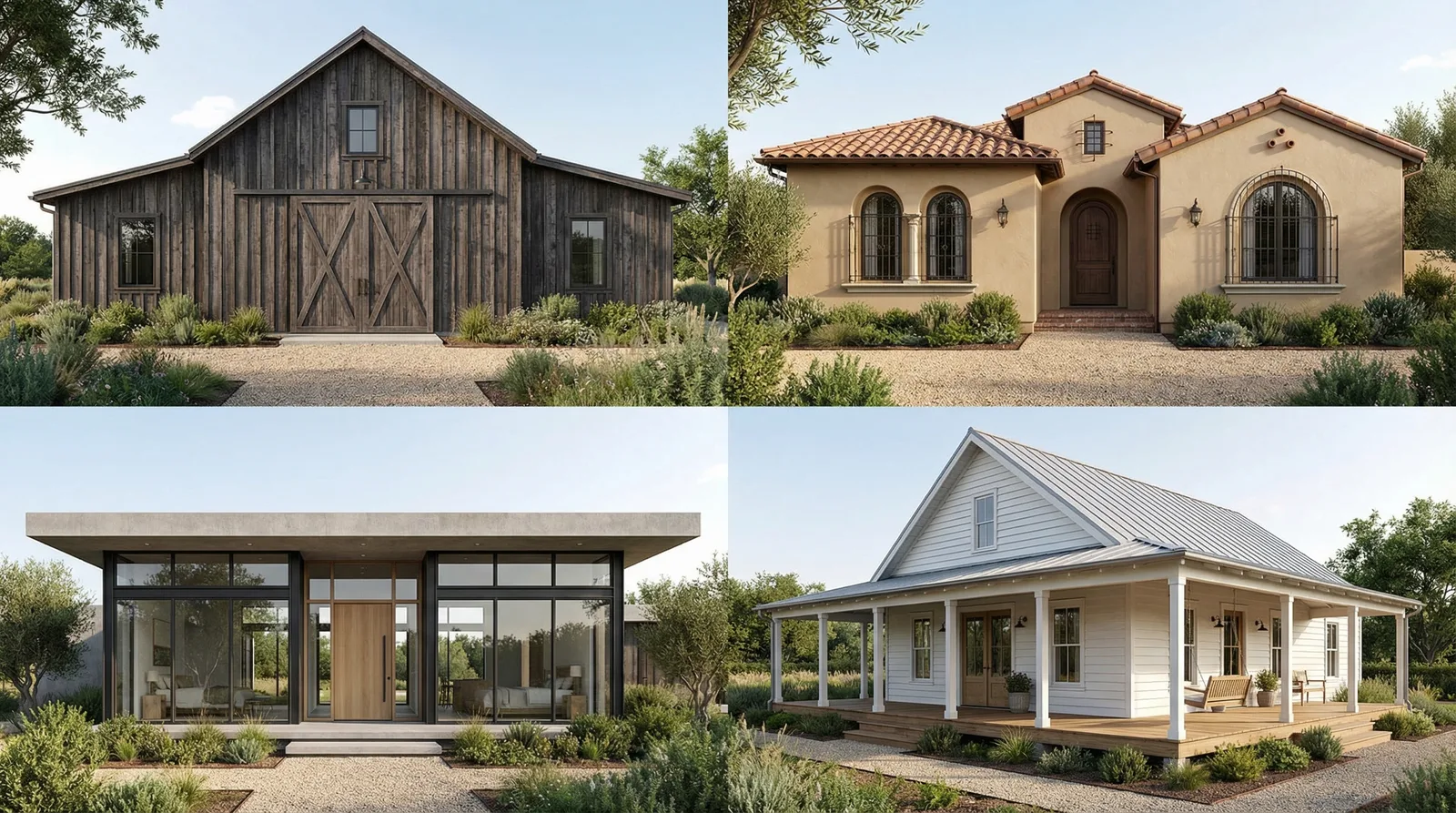 Стили для одноэтажных домов