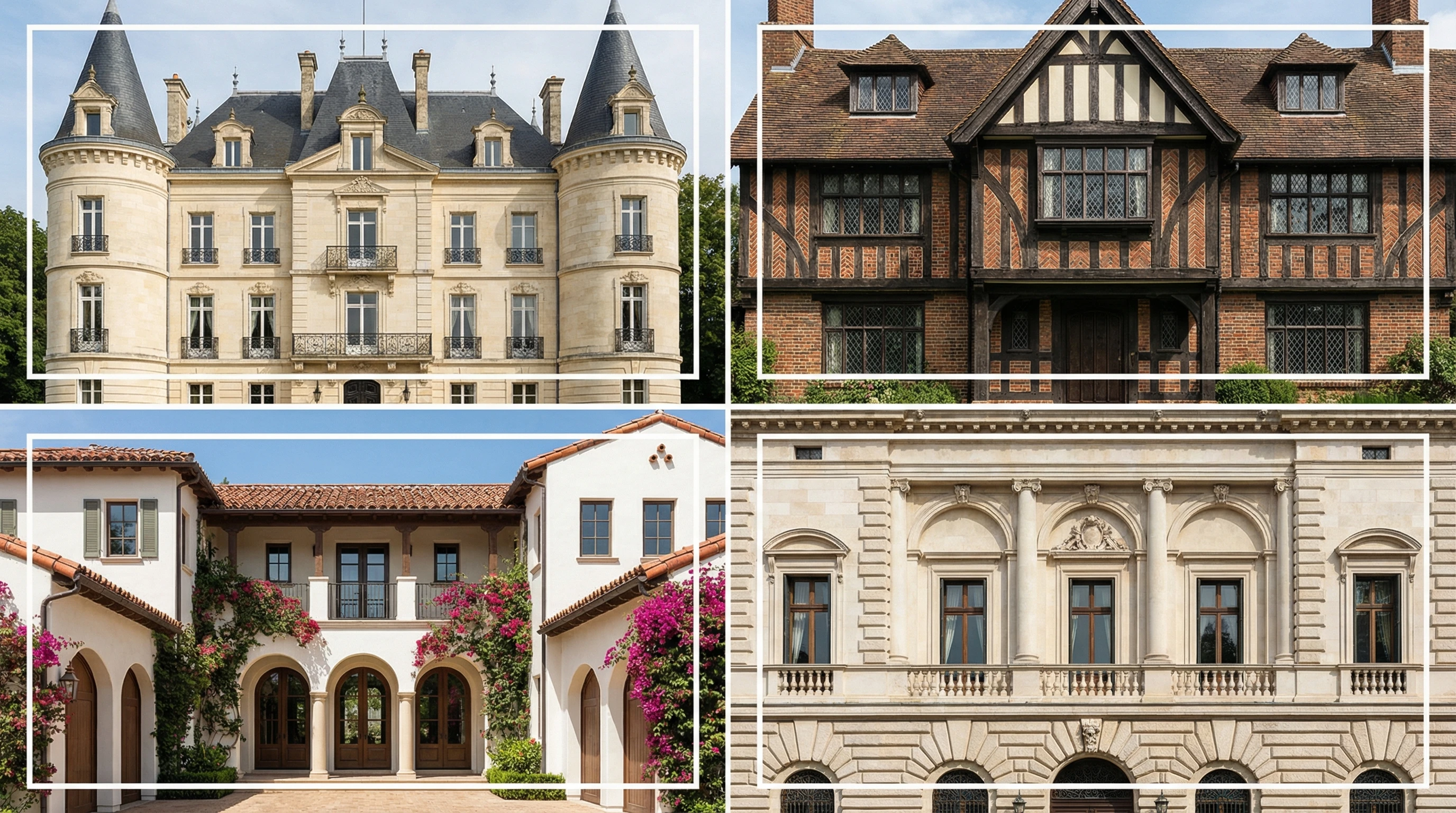 Примеры красивых фасадов в европейских стилях