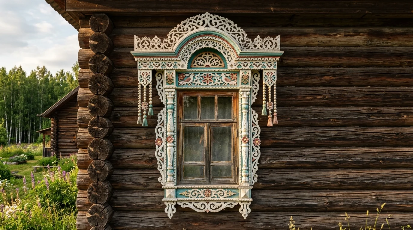 Резные наличники на окна: какая резьба переживает дождь и что делает её долговечной